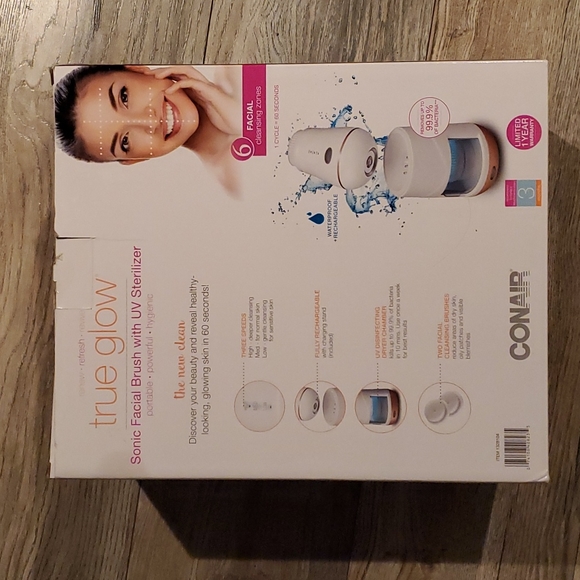 Conair True Glow Sonic Facial Brush - Picture 2 of 5
